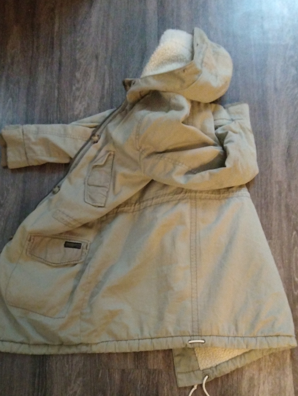 ABERCROMBIE & FITCH- Y2K Green Sherpa Lined Utility Jacket Size S - Picture 8 of 9
